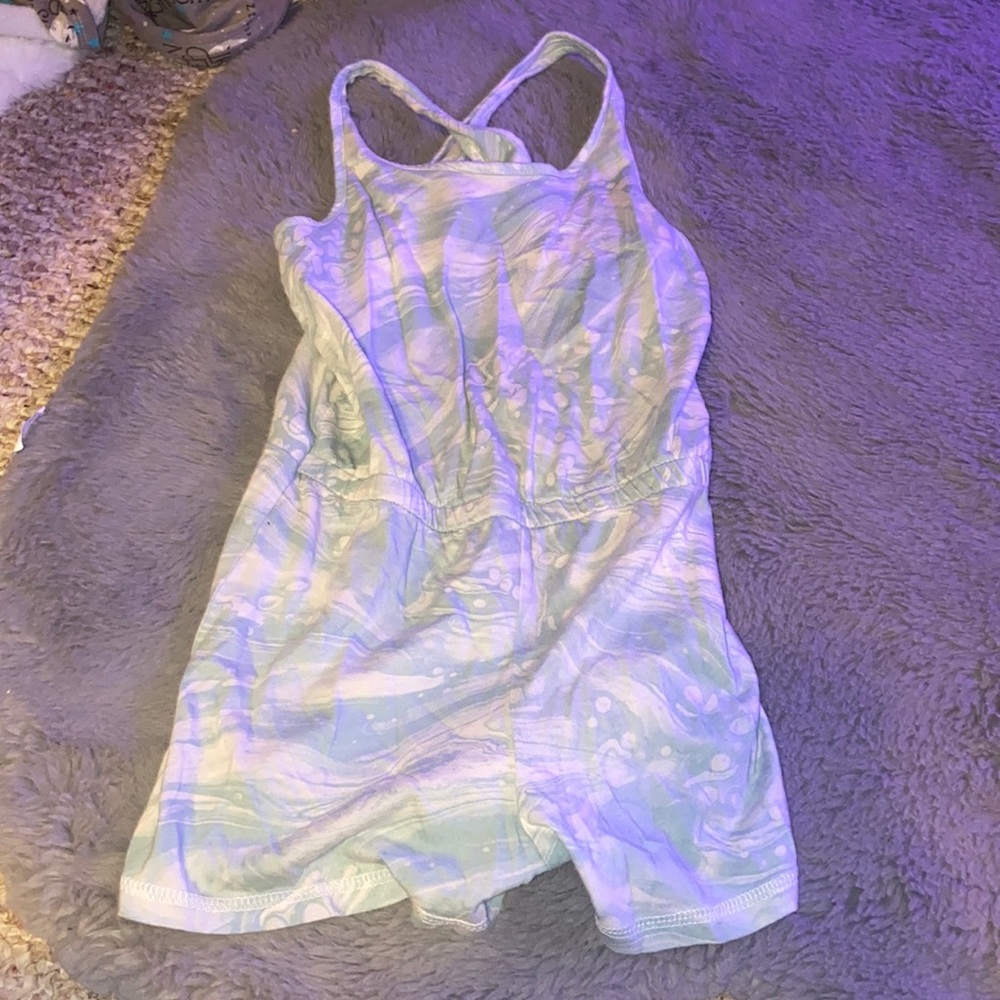 blue tye dye romper